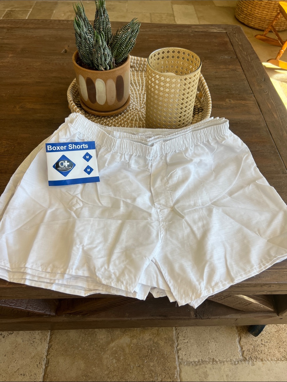White Boxer Shorts - 6 pairs new Unbranded